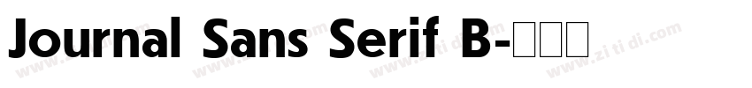 Journal Sans Serif B字体转换 Journal Sans Serif B字体转换